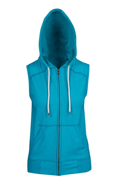 Sleeveless  Zip Up Hoodies