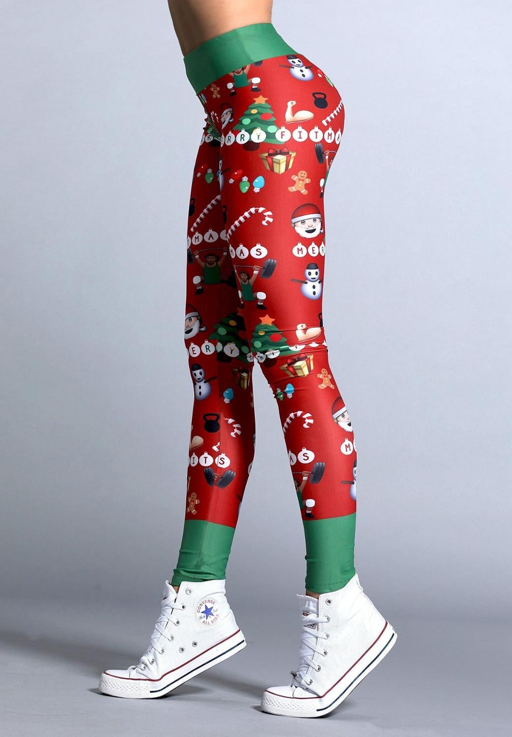 Funny Dinosaur Christmas Leggings & Tights - You Look Ugly Today