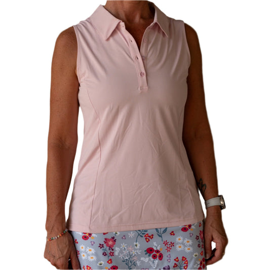 PINK Ladies Sleeveless Polo