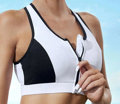 Stacey Front Zip Sports Bra