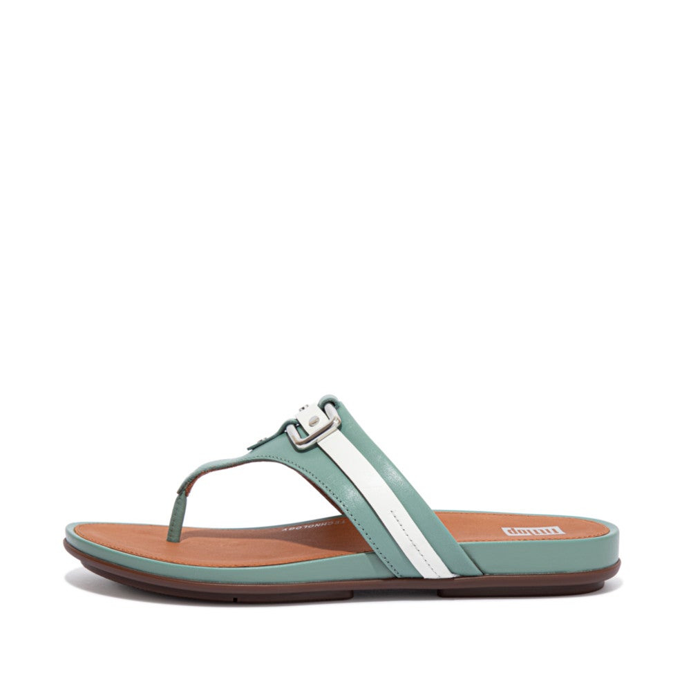FitFlop Gracie Buckle Leather Toe Post