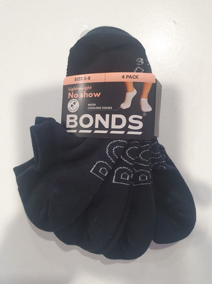 Bonds Ladies 4 Packs Socks The LIGHTWEIGHT No Show